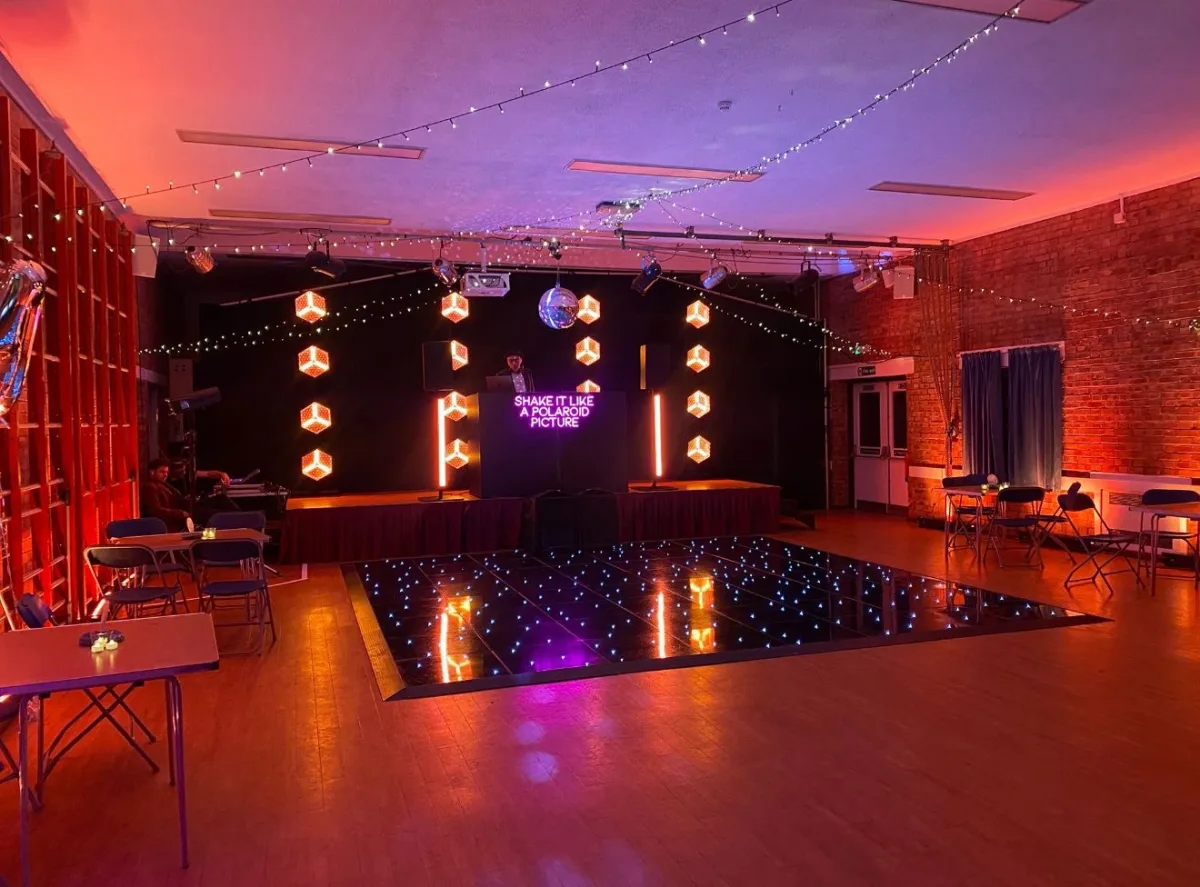 Professionally installed corporate LED dance floor