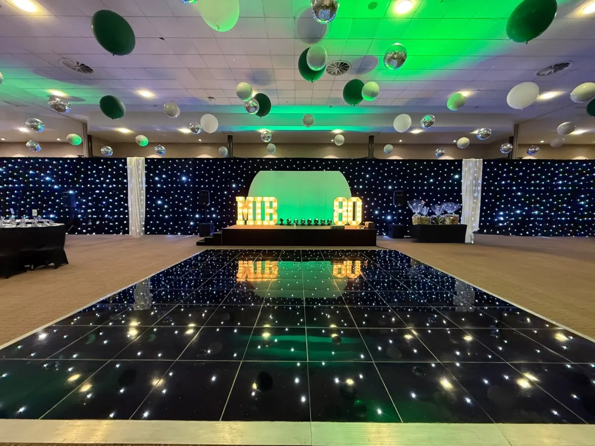 LED dance floor planned around an event room