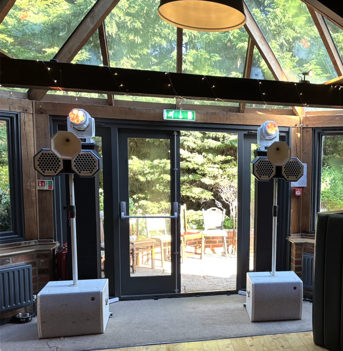 PA system tailored around an event brief