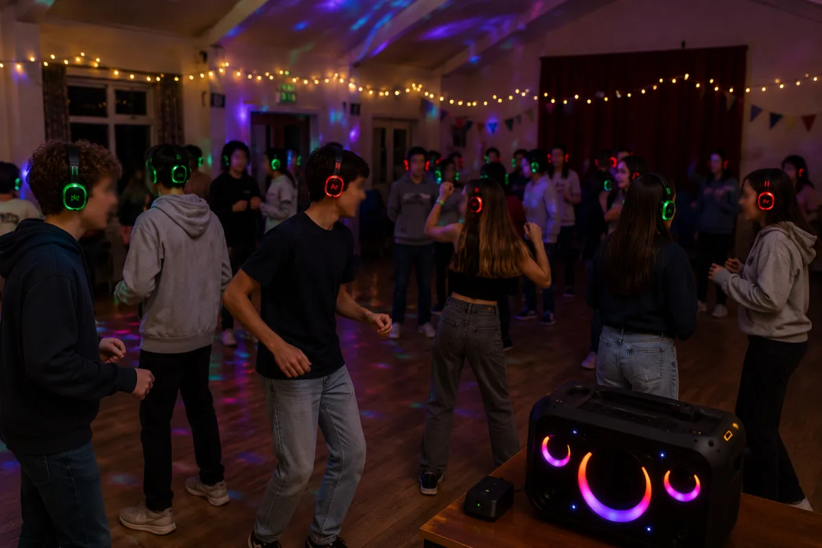 Kids silent disco party hire