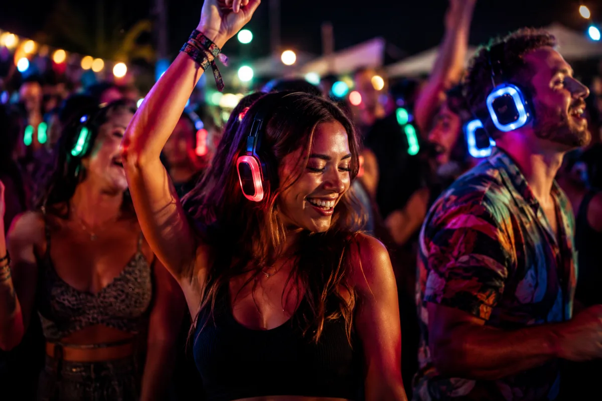 Silent disco party hire
