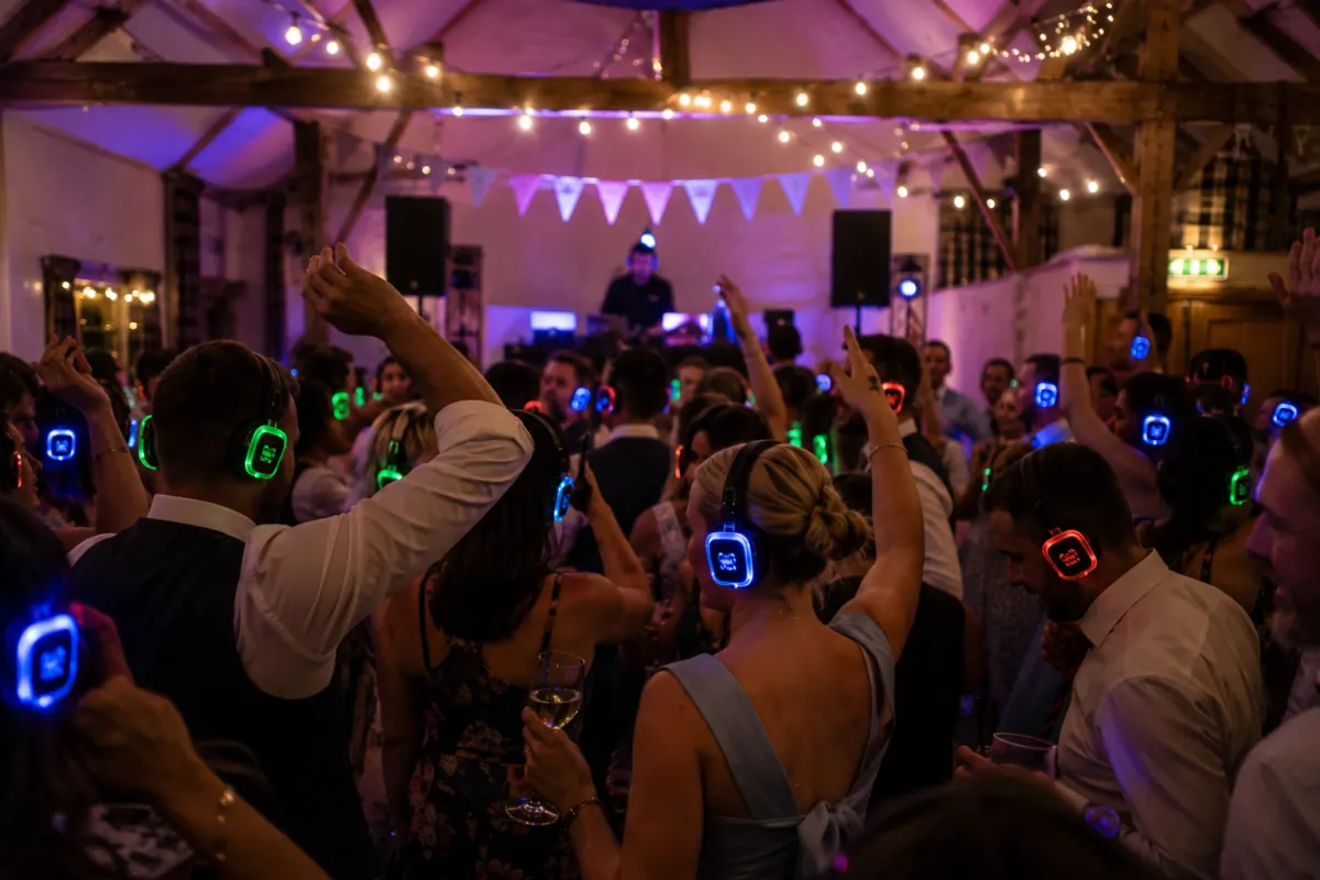 Silent disco wedding hire
